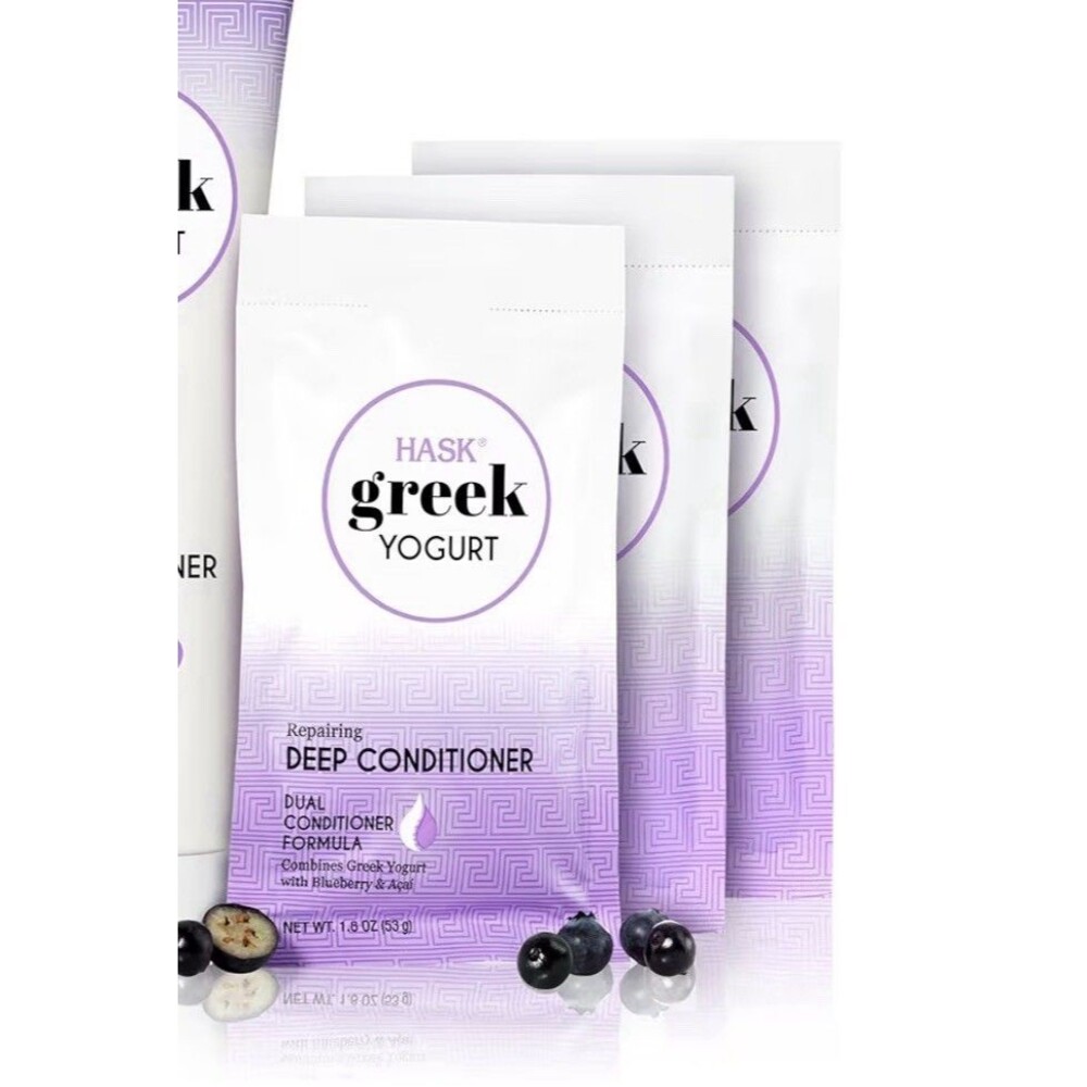 Hask Greek Yogurt Repairing Deep Conditioner, Dual Formula, 1.8 fl. oz (16 Pack)